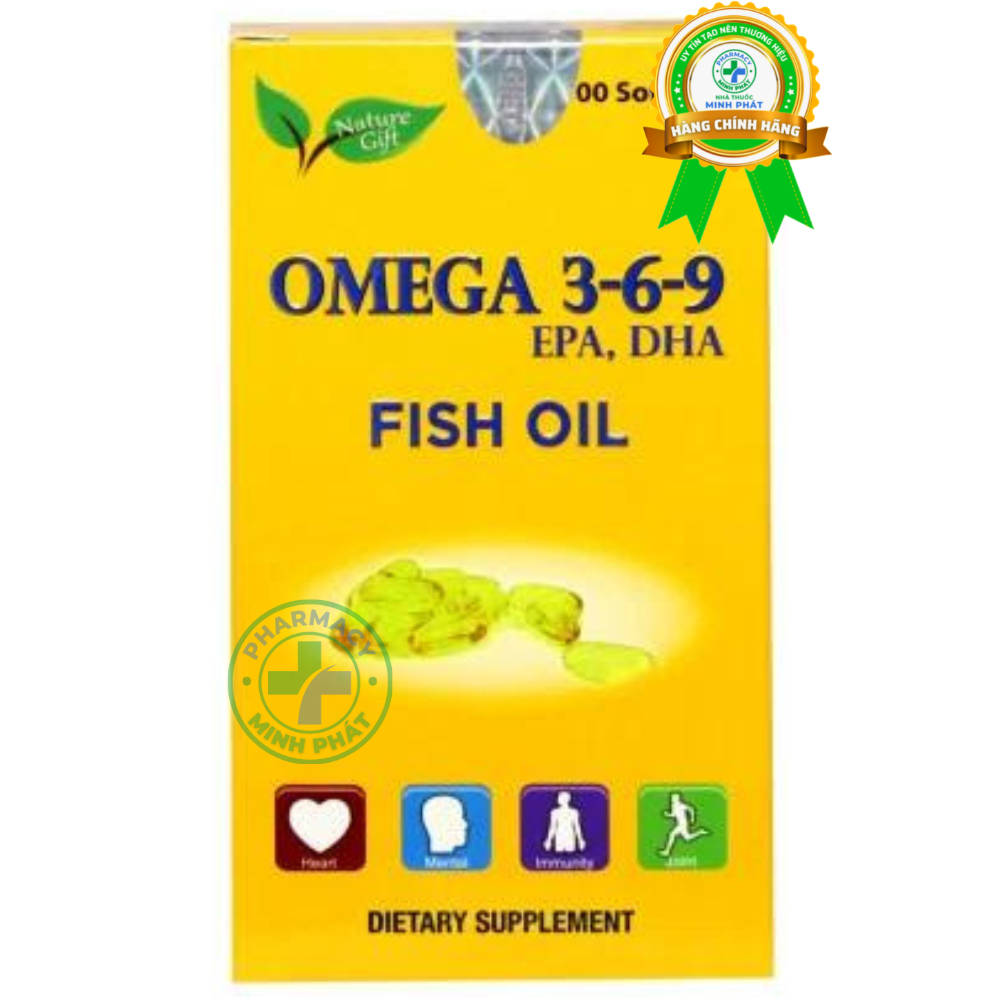OMEGA 3-6-9 EPA DHA FISH OIL - GIÚP BẢO VỆ TẾ BÀO THẦN KINH NÃO VÀ MẮT